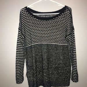White and Black Sweater